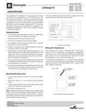 Greengate LiteKeeper 4 Installation Sheet
