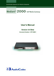 AudioCodes IPmedia 2000 User Manual