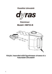 dyras HM753-B Instruction Manual