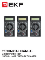 EKF MASTER M838 Technical Manual