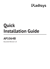 RadiSys AP1064B Quick Installation Manual