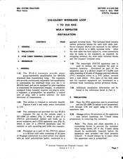At&T Bell System Plant Series Installation Manual