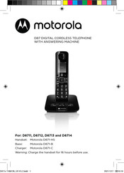 Motorola D87 Manual