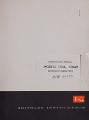Keithley 150AR Instruction Manual
