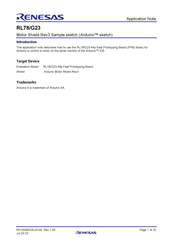Renesas RL78/G23-64p Application Note