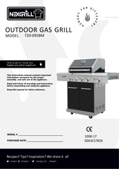 Nexgrill 720-0958M Instruction Manual