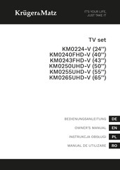 Krüger & Matz KM0265UHD-V Owner's Manual