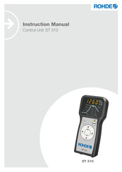 Rohde ST 310 Instruction Manual
