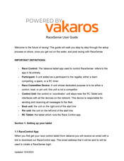 Vakaros RaceSense User Manual