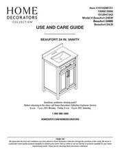Home Decorators Collection Beaufort 24EW Use And Care Manual
