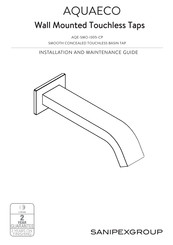 Sanipex AQUAECO AQE-SMO-I305-CP Installation And Maintenance Manual