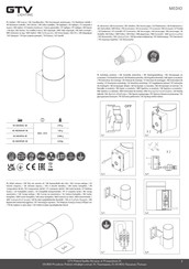 GTV MEDIO OS-MEDP50-30 Assembly Instruction Manual