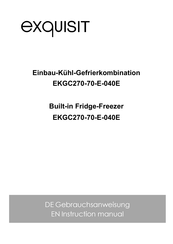 Exquisit EKGC270-70-E-040E Instruction Manual