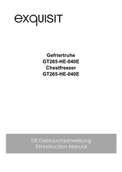 Exquisit GT265-HE-040E Instruction Manual