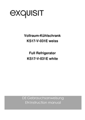 Exquisit KS17-V-031E Instruction Manual