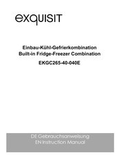 Exquisit EKGC265-40-040E Instruction Manual