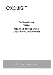Exquisit GS231-NF-H-010E Operating Instructions Manual