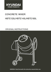 Hyundai power products HBTE180L Original Instructions Manual