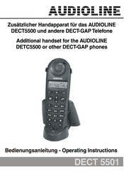 AUDIOLINE DECT 5501 Operating Instructions Manual
