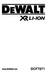 DeWalt DCF7871D2 Original Instructions Manual