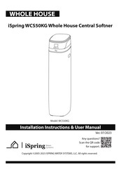 Ispring WCS50KG Installation Instructions & User Manual