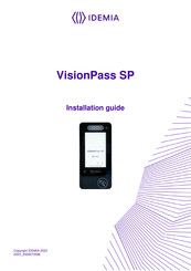 Idemia VisionPass SP Installation Manual