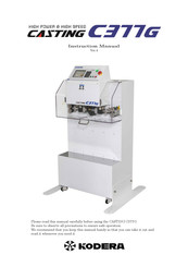 KODERA CASTING C377G Instruction Manual