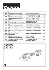 Makita GA038G Instruction Manual