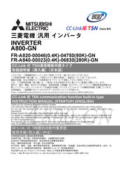 Mitsubishi Electric FR-A840-03250 110K Instruction Manual