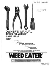 Weed Eater WEF500F Owner's Manual