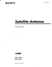 Sony SAN-18D2 Installation Manual