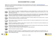 Chauvin Arnoux P01143200 Manual