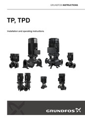 Grundfos TP 125-60/4 Installation And Operating Instructions Manual