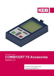 Keb COMBIVERT F6 Instructions For Use Manual
