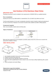 Reece memo Isla Outdoor 2403116 Installation Instructions