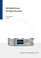 Siglent Technologies SSG3000X Series User Manual