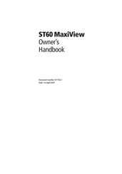 Raymarine MaxiView ST60 Owner's Handbook Manual