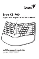 Genius ERGO KB-700 Quick Manual