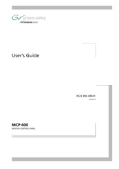 THOMSON Grass Valley MCP 400 User Manual