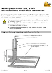 MAY Parasols SZ208 Mounting Instructions