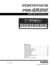 Yamaha PORTATONE PSR-GR200 Service Manual