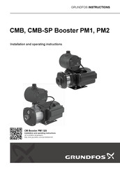 Grundfos CMB Booster PM1 Installation And Operating Instructions Manual