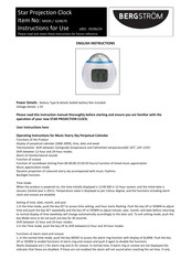 Bergstrom M939 Instructions For Use Manual