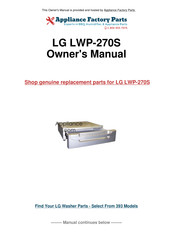 LG LWP-270S Installation Instructions Manual