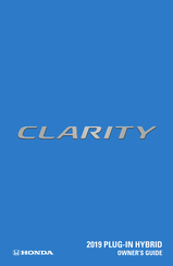 Honda Clarity Plug-In Hybrid 2019 Owner's Manual