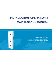 KStar E10KT Installation, Operation & Maintenance Manual