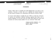 Yamaha TY80A 1973 Service Manual