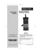 Porter-Cable 309 Instruction Manual