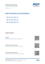 MDT Technologies KNX Push Button Lite 55 Basic Technical Manual