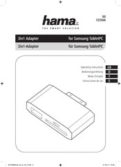 Hama 00123566 Operating Instructions Manual